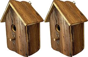 Wooden Birdhouse Nest Box Set for Garden