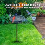 Heated Bird Bath with Metal Base - 75W