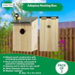 Wooden Bird Nesting Box for Small Wild Birds