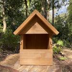 Wooden Birdhouse Nest Boxes with Adjustable Hole Sizes