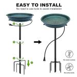 Heated Bird Bath with Metal Base - 75W