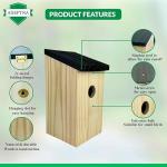 Wooden Bird Nesting Box for Small Wild Birds