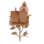 Metal Birdhouse Stake for Hummingbirds and Garden Decor