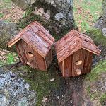 Wooden Birdhouse Nest Box Set for Garden