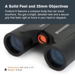 Celestron Outland X 8x25 Compact Binoculars