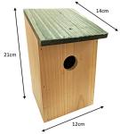 Wooden Nesting Boxes for UK Birds - 2 Pack