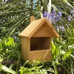Wooden Birdhouse Nest Boxes with Adjustable Hole Sizes
