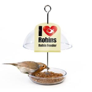I Love Robins Pearl Bird Feeder - Small