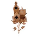 Metal Birdhouse Stake for Hummingbirds and Garden Decor