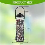 Hanging Seed Feeders for Small Birds - 2 Pack