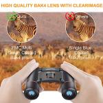 Compact 30x60 Binoculars for Bird Watching and Travel