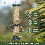 Kingsyard 2 Pack Outdoor Tube Feeders for Birds