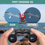 Compact 200x25 Binoculars for Bird Watching
