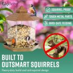 GloBrite Hexagon Bird Feeder for Gardens