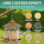 GloBrite Hexagon Bird Feeder for Gardens