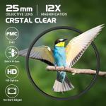 Lightweight Waterproof 12x25 Binoculars for Bird Watching