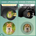 Compact 10X25 Binoculars for Bird Watching and Travel