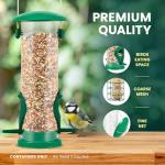 3-Pack Metal Bird Feeders for Small Birds