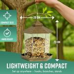 GloBrite Hexagon Bird Feeder for Gardens