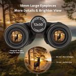 High-Power 12x50 Binoculars for Bird Watching