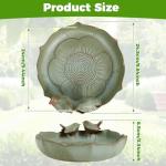 Ceramic Bird Bath for Wild Birds Outdoors