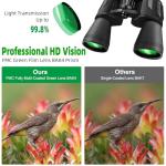 High-Power 20x50 Waterproof Binoculars for Birdwatching