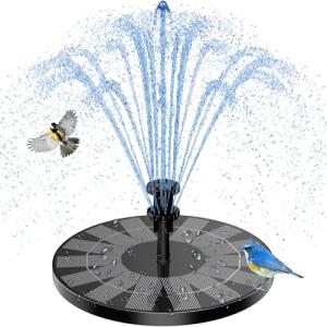 Solar Floating Fountain for Bird Bath and Garden