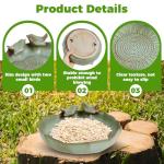 Ceramic Bird Bath for Wild Birds Outdoors