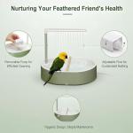 Heated Bird Bath with Pump for Pet Birds