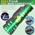 High-Power Waterproof Binoculars for Birdwatching and Travel