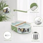 Heated Bird Bath with Pump for Pet Birds