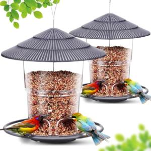Outdoor Bird Feeders - 2 Pack Hanging Set