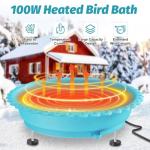 Heated Bird Bath for Winter Outdoor Use