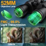 High Power 20x52 Binoculars for Bird Watching