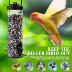 Hanging Seed Feeders for Small Birds - 2 Pack