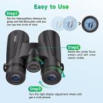 High Power 12x42 Binoculars for Bird Watching