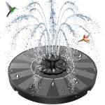 Solar Bird Bath Fountain with 7 Nozzles