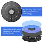 Solar Floating Bird Bath with Nozzles and Fountain