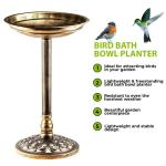 Bronze Weatherproof Bird Bath for Gardens