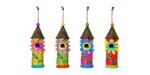 Beautiful Metal Birdhouse Flower Decor