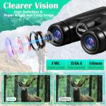 Compact 12x50 Binoculars for Bird Watching
