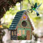 Hojalis Weatherproof Hanging Bird House for Gardens