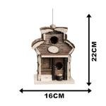 Natural Wooden Bird Box for Garden Birds