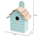 Wooden Hanging Bird House for Gardens - Green