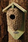 Wren Bird House - Wooden and Seagrass Design