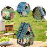 Hojalis Weatherproof Hanging Bird House for Gardens