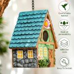 Hojalis Weatherproof Hanging Bird House for Gardens