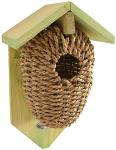 Wren Bird House - Wooden and Seagrass Design