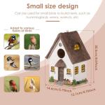 Colourful Hanging Bird House for Garden Birds