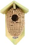Wren Bird House - Wooden and Seagrass Design